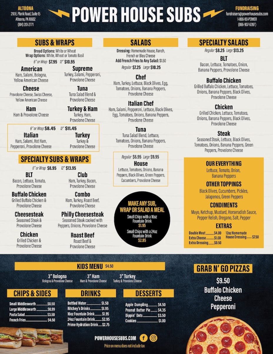 Menu Power House Subs Altoona-1