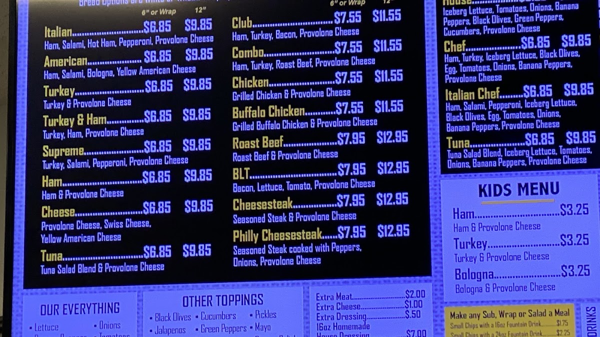 Menu Power House Subs Altoona-3